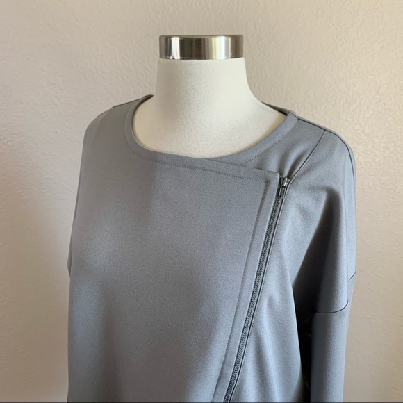 Eileen Fisher NWT Asymmetrical Zip Jacket Stretchy - Picture 9 of 16